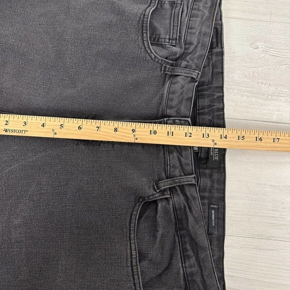 Judy Blue High Waist Skinny Fit Jeans Women 22W Waist 38 Washed Black Stretch - Picture 11 of 14